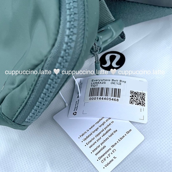 💚NWT🌊Lululemon Athletica Everywhere Belt Bag in Tidewater Teal Extended Strap - Picture 7 of 13